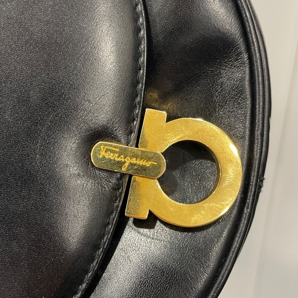 Vintage Salvatore Ferragamo Gancini Mini Chain Convertible Bag - Picture 3 of 16